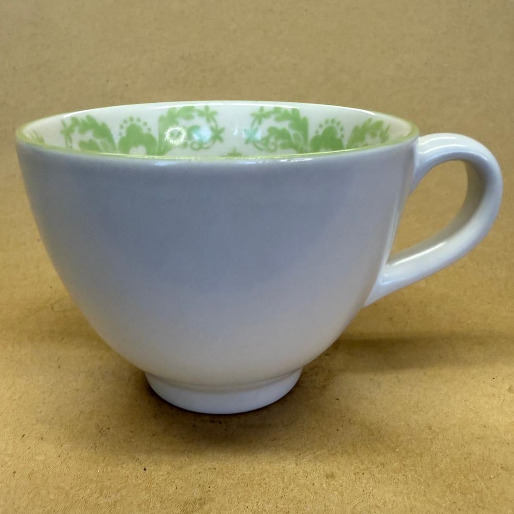 Starbucks Matte White with Green Pattern Interior Mug-2005
